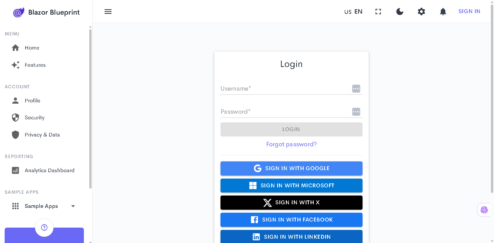 Login Page